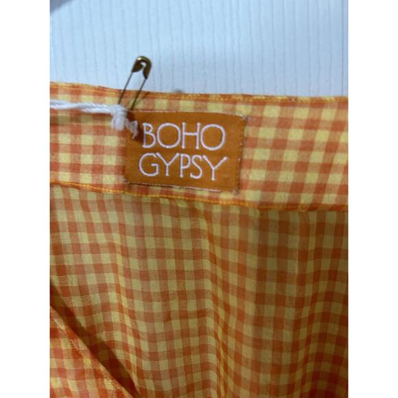 Boho Gypsy Dress Made In India Swim Cover Up Size S/M 100% Cotton Beach - Picture 3 of 5